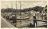 Foto van de Veerhaven, de thuishaven van "De Maas". Het eerste, houten, schip is de 'Wester'.